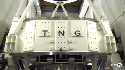 Il TNG-Telescopio Nazionale Galileo. Crediti Media INAF